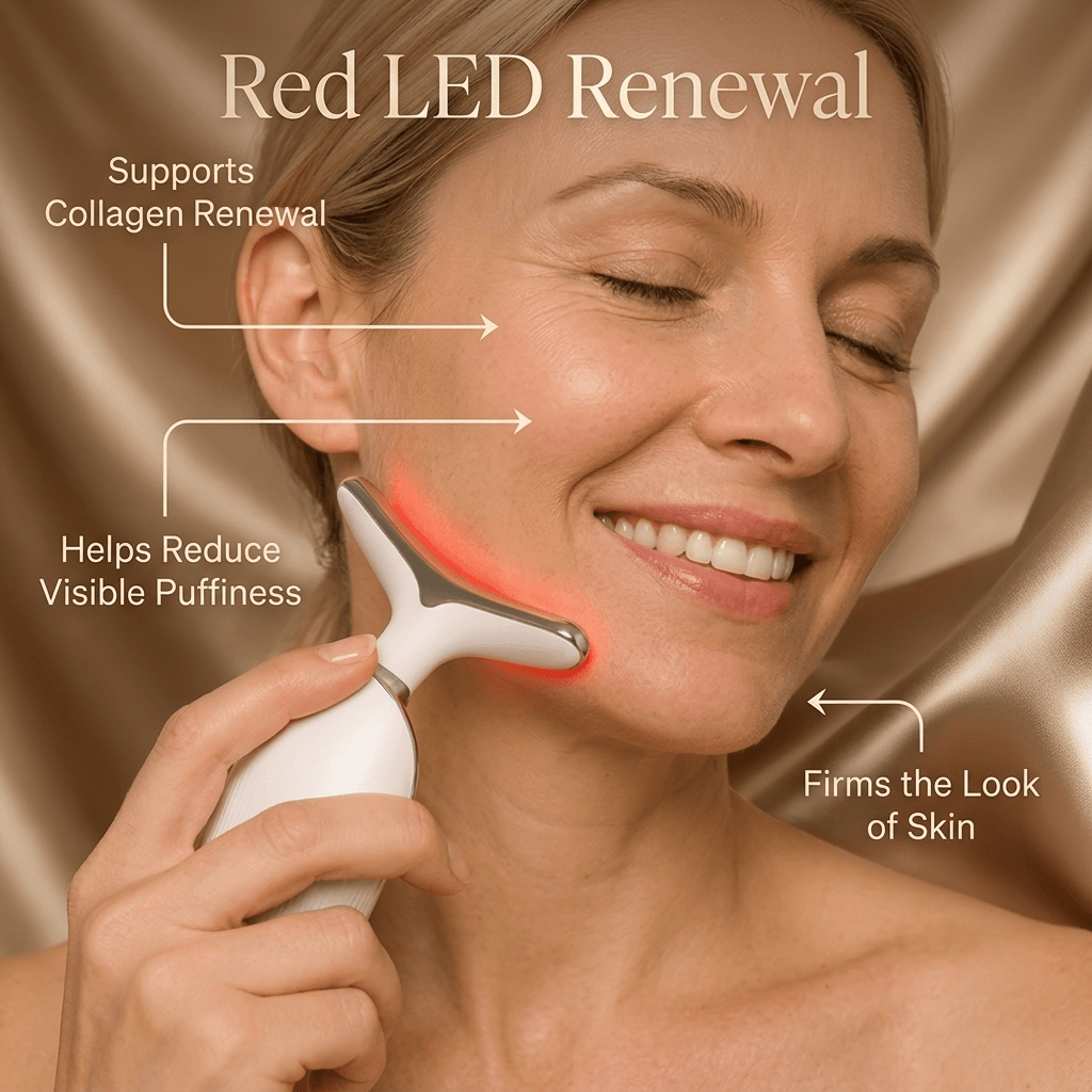 SculptGlow Pro™ | 7-in-1 LED EMS Facial Sculptor | UK
