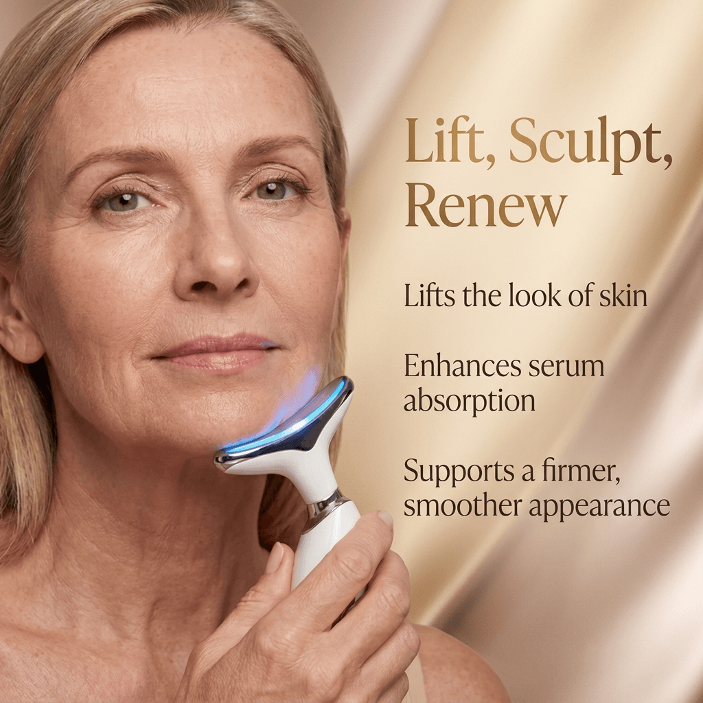 SculptGlow Pro™ | 7-in-1 LED EMS Facial Sculptor | UK