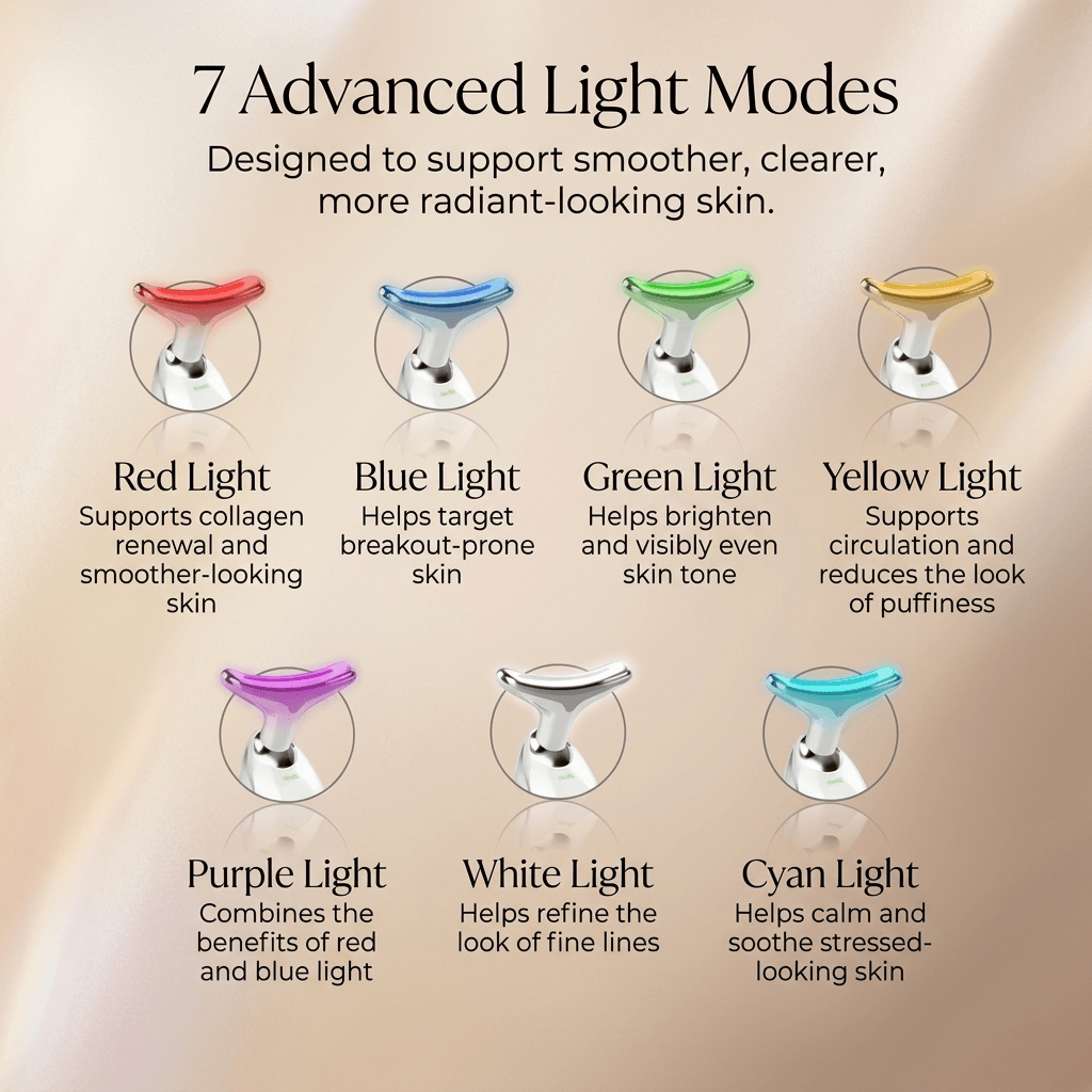 SculptGlow Pro™ | 7-in-1 LED EMS Facial Sculptor | UK